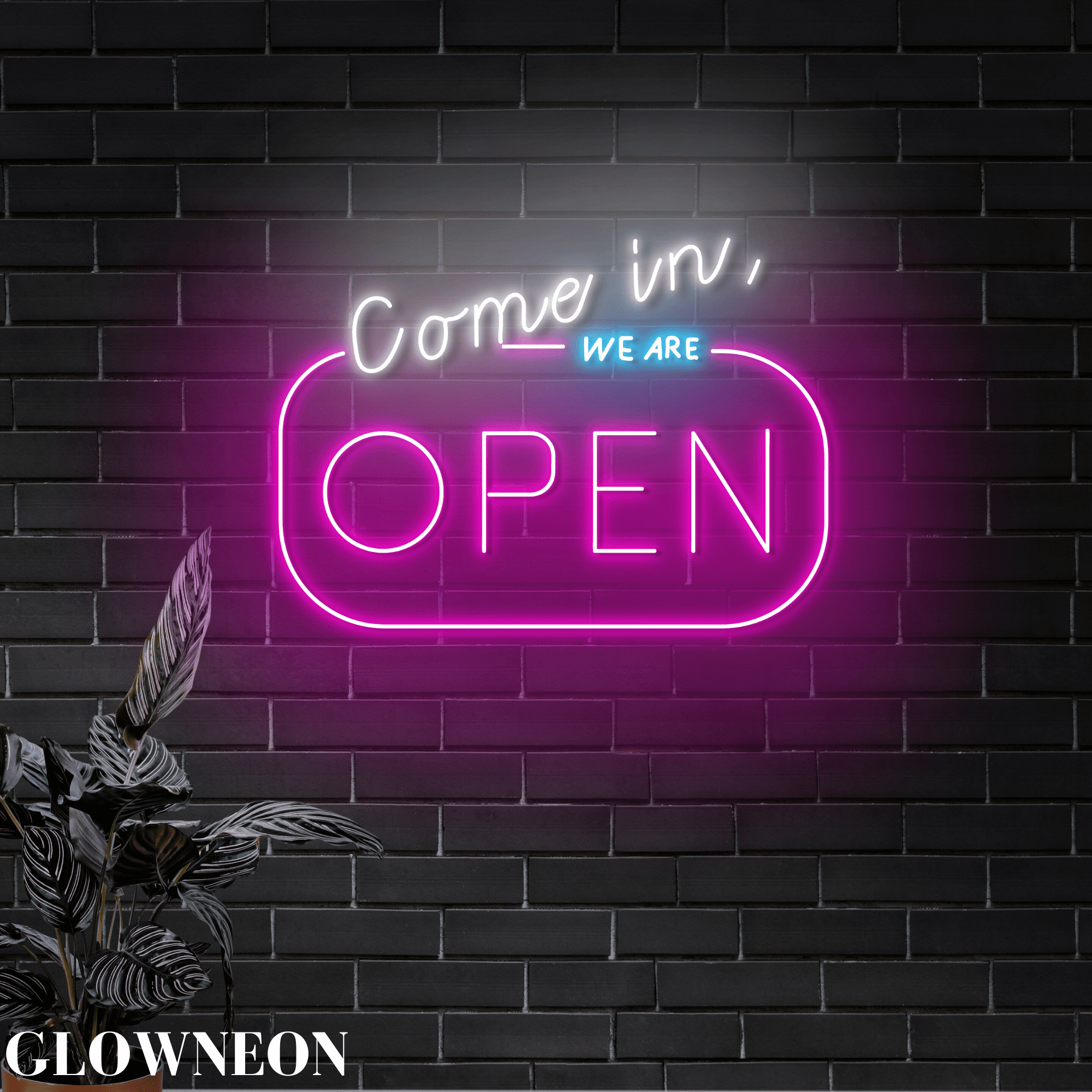 Glowneon Come In We Are Open Led Sign For Store Shop Decor, Open Sign ...