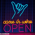 thumbnail image 1 of Glowneon Come In We're Open Neon Sign, Grand Logo Open Store Led Sign, 1 of 5