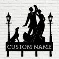 thumbnail image 1 of Glowneon Couple Dance Key Hooks, Custom Family Name Wall Hook, 1 of 4