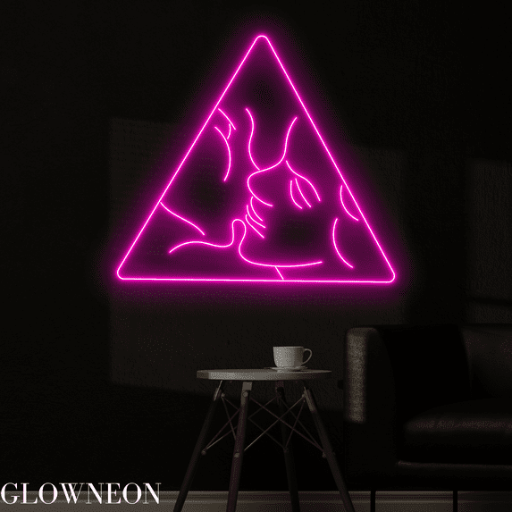 Glowneon Couple Kissing Neon Sign, Boy Girl Led Sign, Wedding Gifts