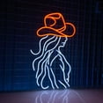 thumbnail image 1 of Glowneon Cowgirl Art Led Light Decor, Western Wall Art Neon Sign, 1 of 4