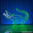 thumbnail image 1 of Glowneon Crocodile Neon Sign, Crocodile Neon Sign, Animal Neon Light, Kid Room Decor, 1 of 5