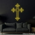 thumbnail image 1 of Glowneon Cross Neon Sign, Cross LED Sign, Christian Cross Symbol, Cross Jesus LED Neon Light, 1 of 5