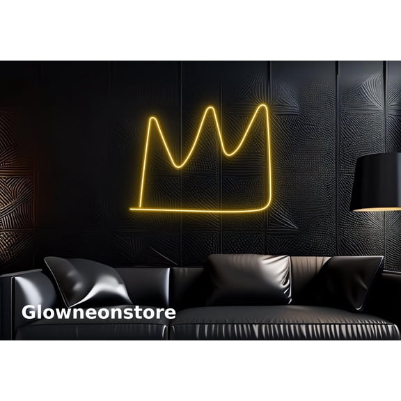 Glowneon Crown Neon Sign, Queen Crown Neon Sign, King Crown Led Light Sign, Crown Led Sign
