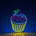 thumbnail image 1 of Glowneon Cupcake Neon Sign, Bakery Coffee Shop Decor, Signboard, 1 of 4