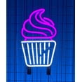thumbnail image 1 of Glowneon Cupcake Neon Sign, Bakery Store Decor, Bakery Signage, 1 of 4