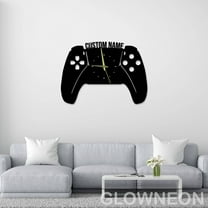 Glowneon Custom Minimalist Unique Game Controller Metal Wall Clocks