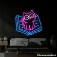 thumbnail image 1 of Glowneon Cute Cat And Book Neon Sign, Book Led Sign, Book Neon Light, Reading Books Line Art Decor, 1 of 5
