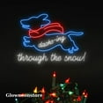 thumbnail image 1 of Glowneon Dachs-Ing Through the Snow Neon Sign, Dachshund Led Light, Dog Christmas Decor, 1 of 4
