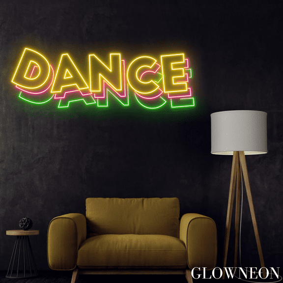 Glowneon Dance Neon Sign, Dancing Club Led Sign, Dancer Room Decor