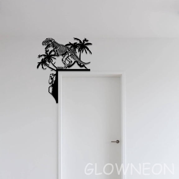 Glowneon Dinosaur Bone Door Trim, Dinosaur Lover Door Topper Decor