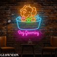 Glowneon Dog Grooming Neon Led Sign, Dog Pet Grooming Shop Wall Decor
