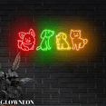 thumbnail image 1 of Glowneon Dogs Led Sign, Funny Dogs Led Wall Art, Dog Shop Wall Decor, 1 of 5