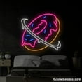 thumbnail image 1 of Glowneon Donut Planet Neon Sign, Donut Planet LED Sign, Welcome Open Donut Shop LED Light Décor, 1 of 5