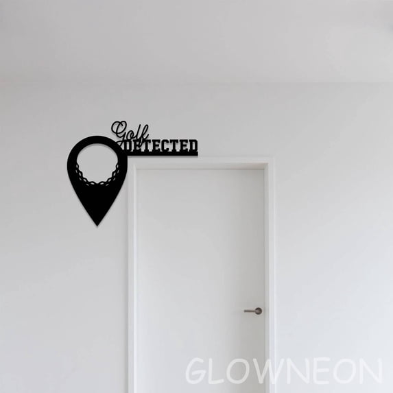 Glowneon Door Corner For Man Cave Decor, Golf Bedroom Door Topper Art