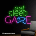 thumbnail image 1 of Glowneon Eat Sleep Game Sign Led Light, Gaming Room Decor Led Light, 1 of 4