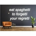 thumbnail image 1 of Glowneon Eat Spaghetti Neon Sign, Spaghetti Restaurant Wall Decor, 1 of 4