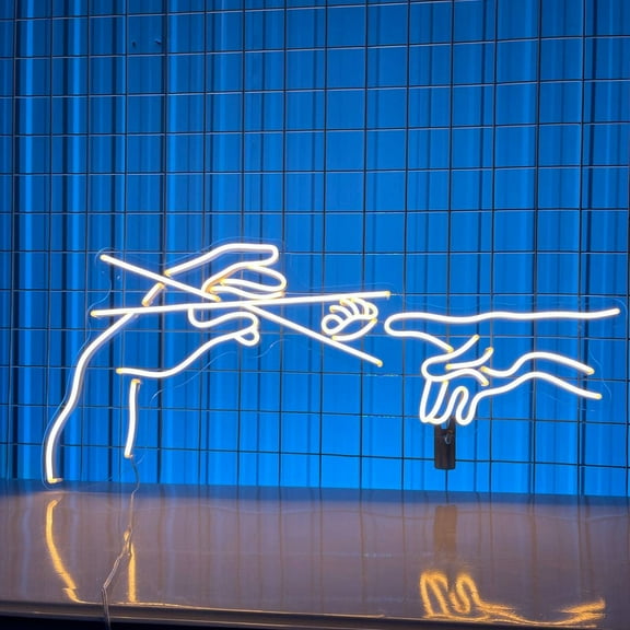 Glowneon Eating Sushi Together Neon Sign, Restaurant Home Wall Decor