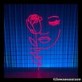 thumbnail image 1 of Glowneon Face Girl and Rose Neon Sign, Face Girl Flower Led Sign, Girl Art LED Light, 1 of 4