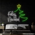 thumbnail image 1 of Glowneon Feliz Navidad Neon Sign, Feliz Navidad LED Sign, Spain Christmas Decor, Christmas Tree LED, 1 of 5