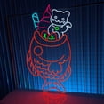 thumbnail image 1 of Glowneon Fish Cake Ice Cream Neon Signs, Long-lasting Wall Art Decor, 1 of 4