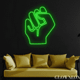 thumbnail image 1 of Glowneon Fist Neon Sign, Fist Led Sign, Man Cave Gaming Room Decor, 1 of 5