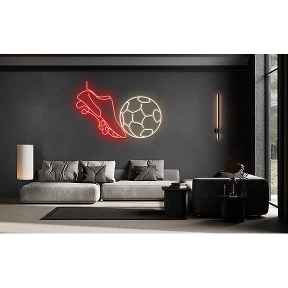 Glowneon Football Shoes Neon Sign, Decor