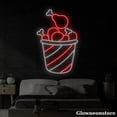 thumbnail image 1 of Glowneon Fried Chicken Neon Sign, Fried Chicken Led Sign, Fast Food Store Decor, Fast Food Sign, 1 of 5