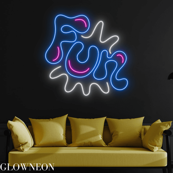 Glowneon Fun Neon Sign, Fun Led Sign, Gift For Kid, Kid Room Decor