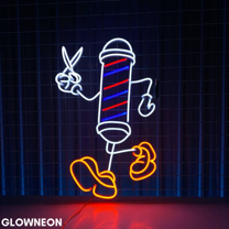 Glowneon Funny Barber Shop Neon Sign, Barber Shop Signboard Led Sign