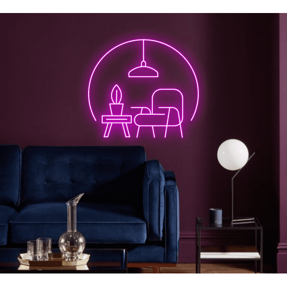 Glowneon Furniture Home Decor Logo Neon Sign, Store Wall Decor