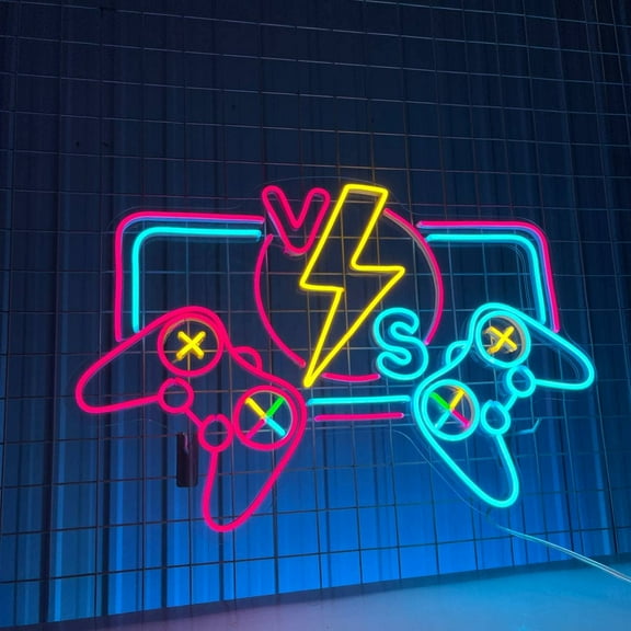 Glowneon Game Room Neon Sign, Game Arcade Store Signboard