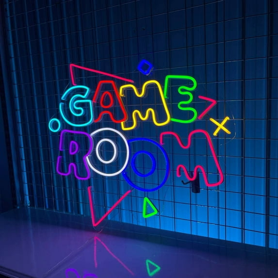 Glowneon Game Room Neon Sign, Game Store Signboard, Home Decor