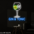 thumbnail image 1 of Glowneon Gin & Tonic Neon Sign, Gin & Tonic Cocktail Bar Led Decor, 1 of 4