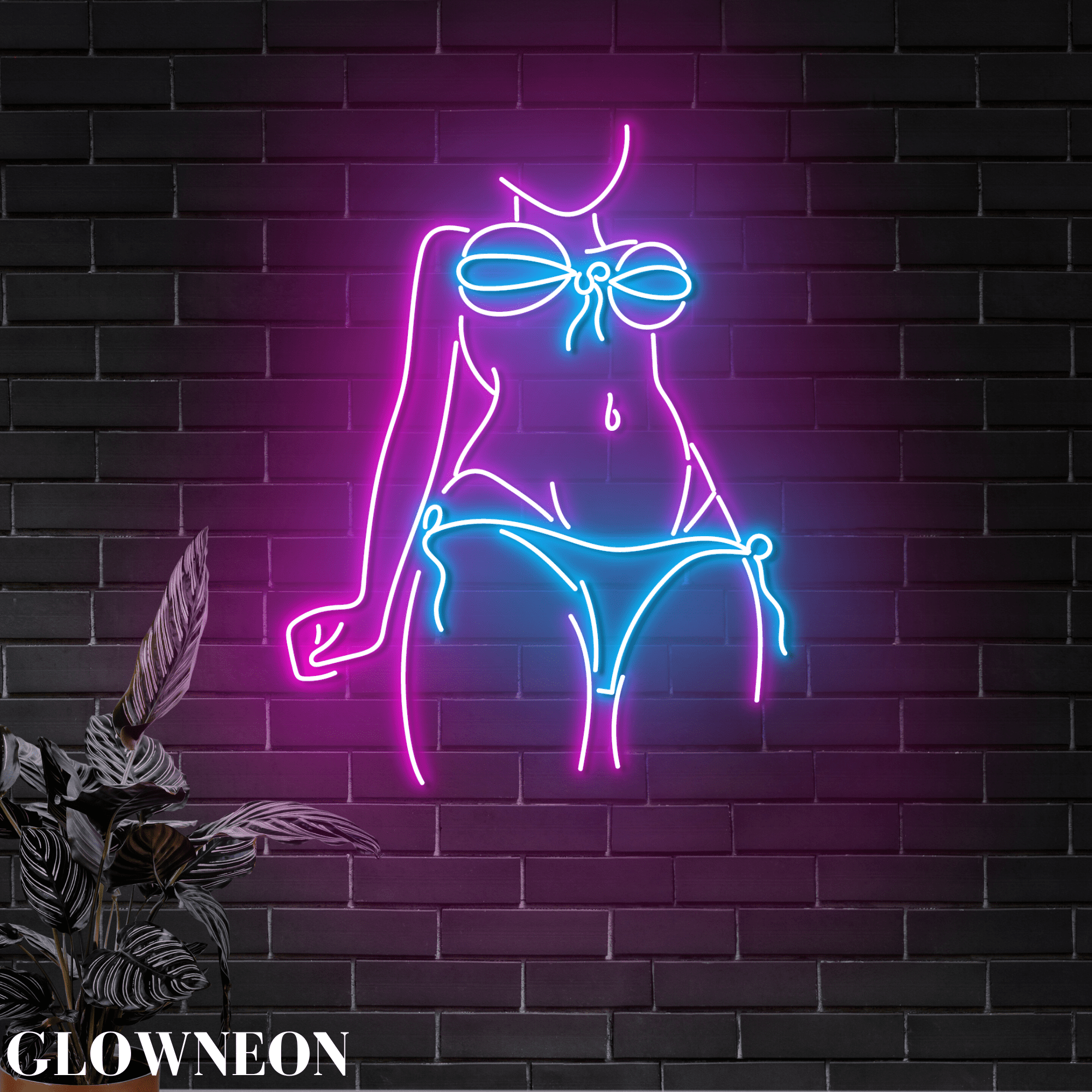 Glowneon Girl Neon Sign, Sexy Body Girl Led Sign, Woman Body