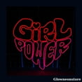 thumbnail image 1 of Glowneon Girl Power Neon Sign, Girl Power LED Sign, Heart Wall Art, Custom Quotes Neon Light Wall, 1 of 3