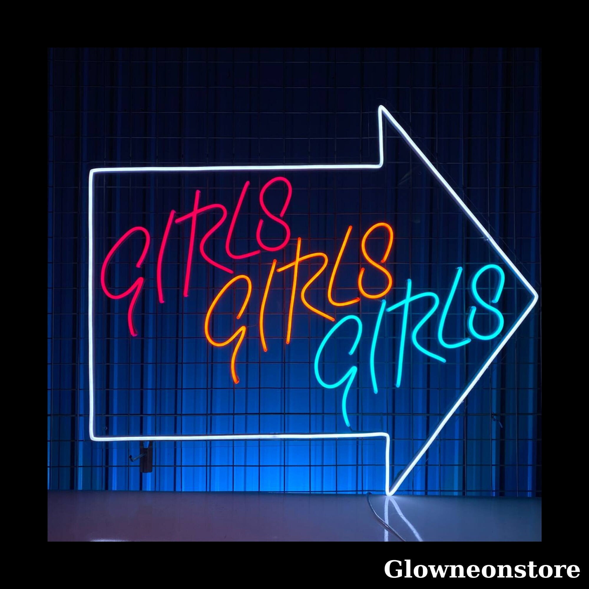 Glowneon Girls Girls Girls Neon Sign, Girls Girls Girls Led Sign ...