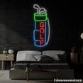 thumbnail image 1 of Glowneon Golf Clubs Neon Sign, Golf Led Sign, Golf Player Room Decor, Golf Shop Wall Decor, 1 of 5