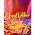 thumbnail image 1 of Glowneon Good Vibe Only Neon Sign, Wedding Wall Decor, 1 of 4