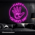 thumbnail image 1 of Glowneon Hand Father And Son Led Sign, Father's Day Neon Sign Gift, 1 of 4