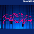 thumbnail image 1 of Glowneon Hand Heart Neon Sign, Wedding Led Sign, Valentine's Day Gift, 1 of 5