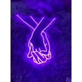 thumbnail image 1 of Glowneon Hand In Hand Neon Sign, Couple Wedding Long-lasting Decor, 1 of 4