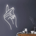 thumbnail image 1 of Glowneon Hand Neon Sign, Nails Salon Shop Wall Decor, 1 of 4