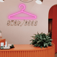 thumbnail image 1 of Glowneon Hanger Neon Sign, Clothes Shop Store Wall Decor, 1 of 3