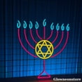 thumbnail image 1 of Glowneon Hanukkah Led Sign, Hanukkah Neon Sign, Happy Hanukkah Sign, Hanukkah Signs, Holiday Decor, 1 of 4