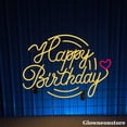 thumbnail image 1 of Glowneon Happy Birthday Heart Neon Sign, Custom Happy Birthday Quotes Sign, Happy Birthday Led, 1 of 5
