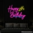 thumbnail image 1 of Glowneon Happy Birthday Neon Sign, Happy Birthday Quotes Sign, Birthday Party Decor, 1 of 5