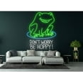 thumbnail image 1 of Glowneon Happy Frog Neon Sign, Cute Neon Sign Home Decor, 1 of 4