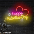 thumbnail image 1 of Glowneon Happy Valentine Day Led Sign, Valentine's Day Party Wall Art, 1 of 5