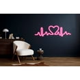 thumbnail image 1 of Glowneon Heart Beat Neon Sign, Love Art Wall Decor, 1 of 4